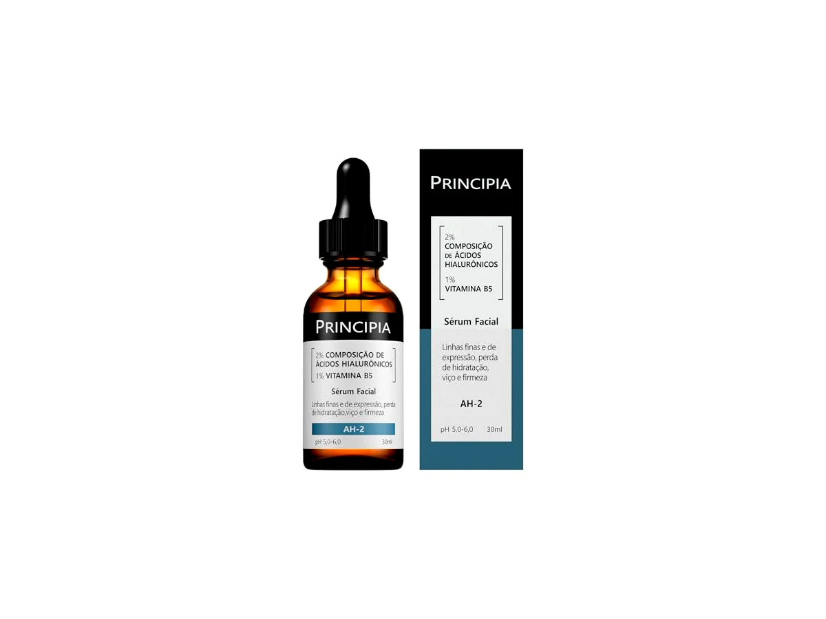 Ácido Hialurônico com 4 Tipos para o Rosto 30 ml Principia Séruns AH-2