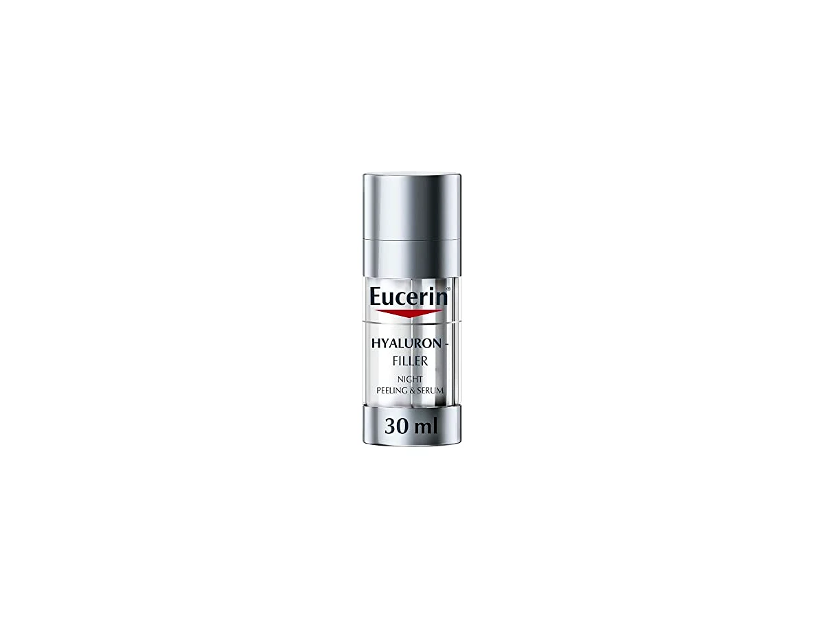 Ácido Hialurônico Efeito Peeling para Rugas Profundas 30 ml Eucerin Hyaluron-Filler Noite Peeling e Sérum
