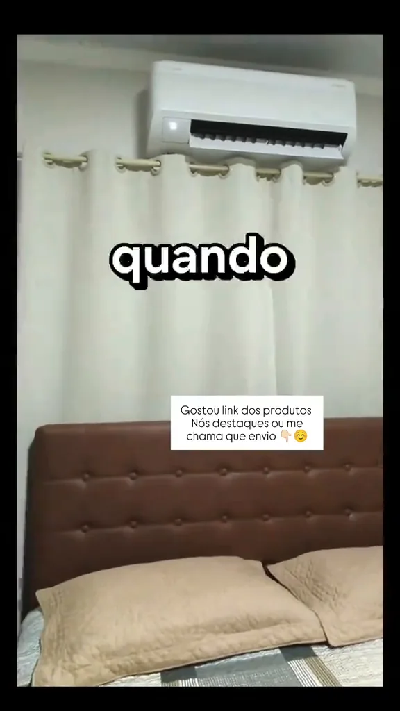 Ar condicionado split Samsung WindFree climatizando o ambiente do quarto