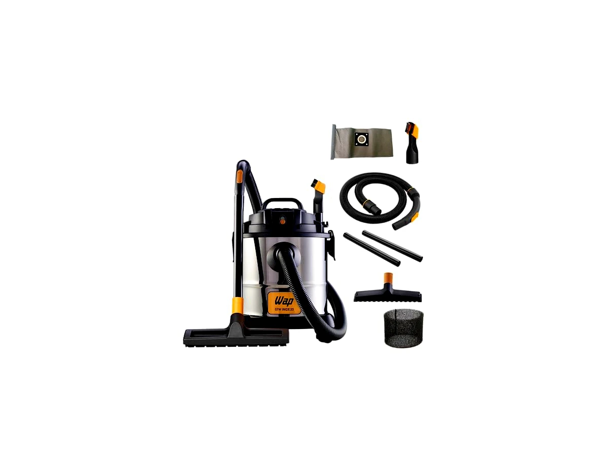 Aspirador de Pó e Água 1600W 20 Litros WAP GTW Inox 20.