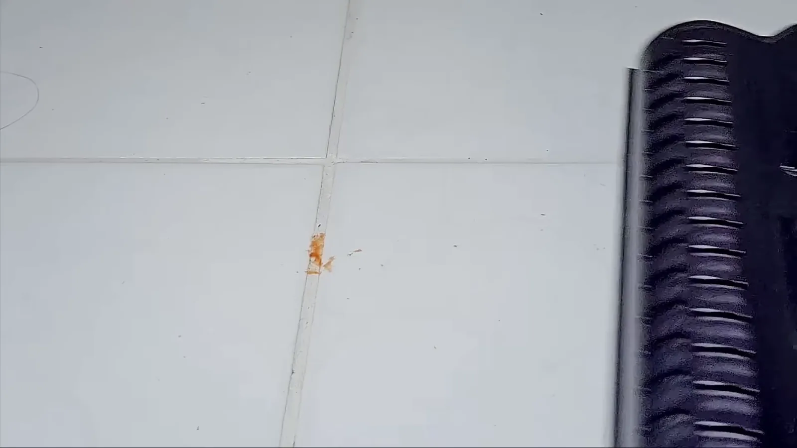 Bocal do Liectroux i7 Pro limpando sujeira e líquido no chão