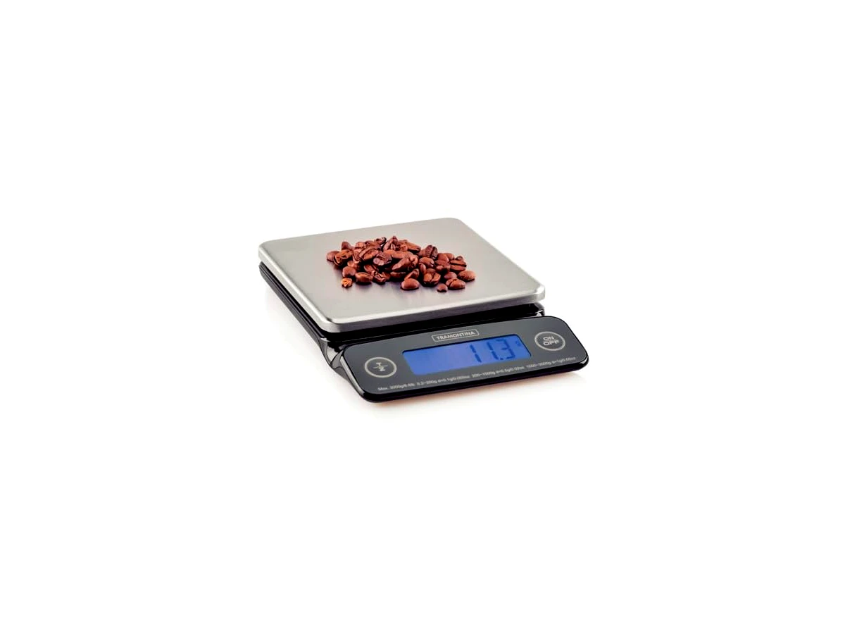 Balança de cozinha digital 3kg precisão 0,1g Tramontina Adatto 61101050