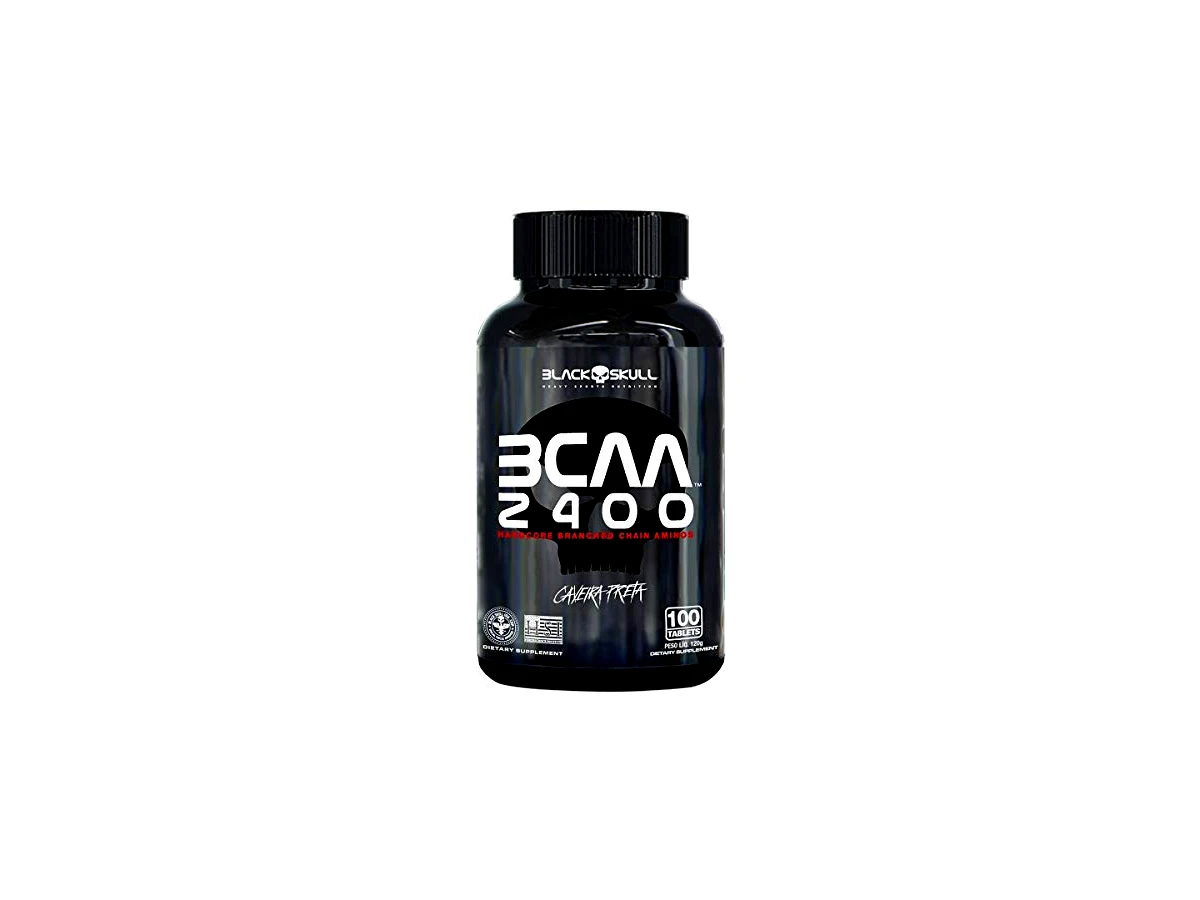 BCAA em tabletes 2:1:1 Black Skull Caveira Preta 2400