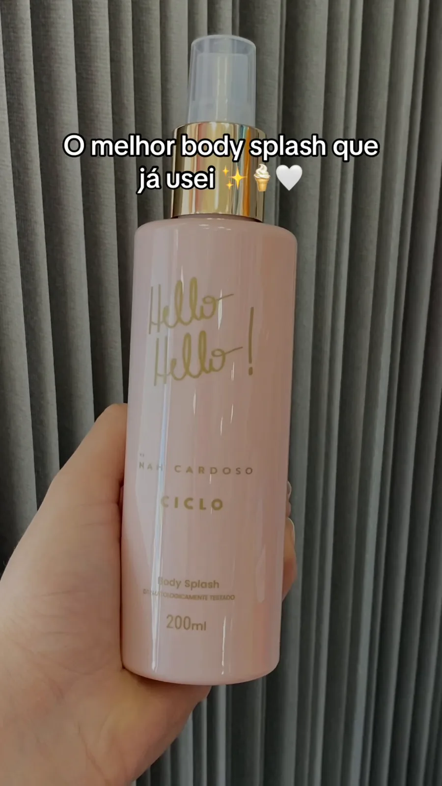 Frasco de 200 ml do body splash Hello Hello Ciclo