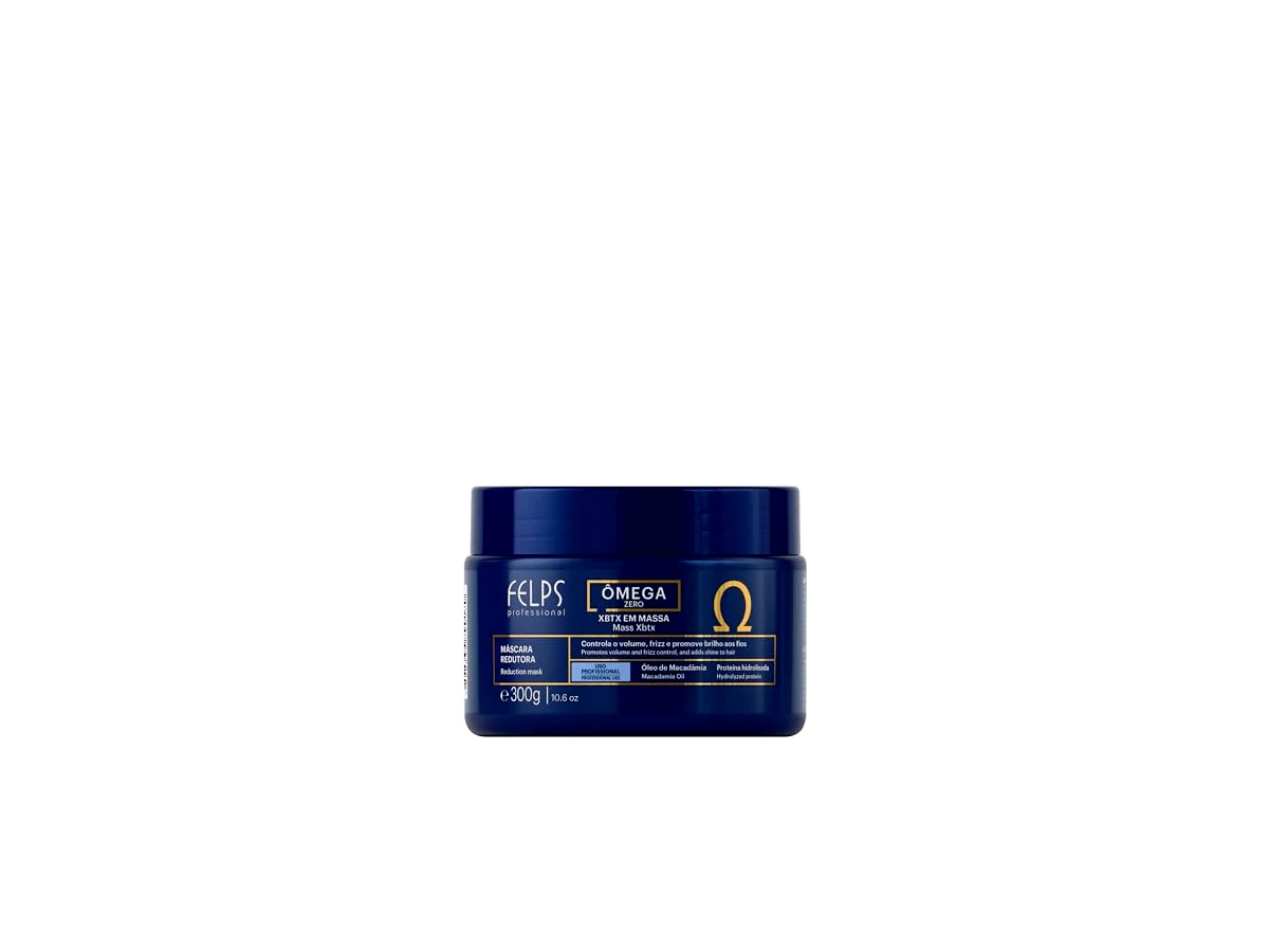 Botox capilar sem formol de alinhamento e redução de volume 300g Felps Professional Xbtx Ômega Zero Organic