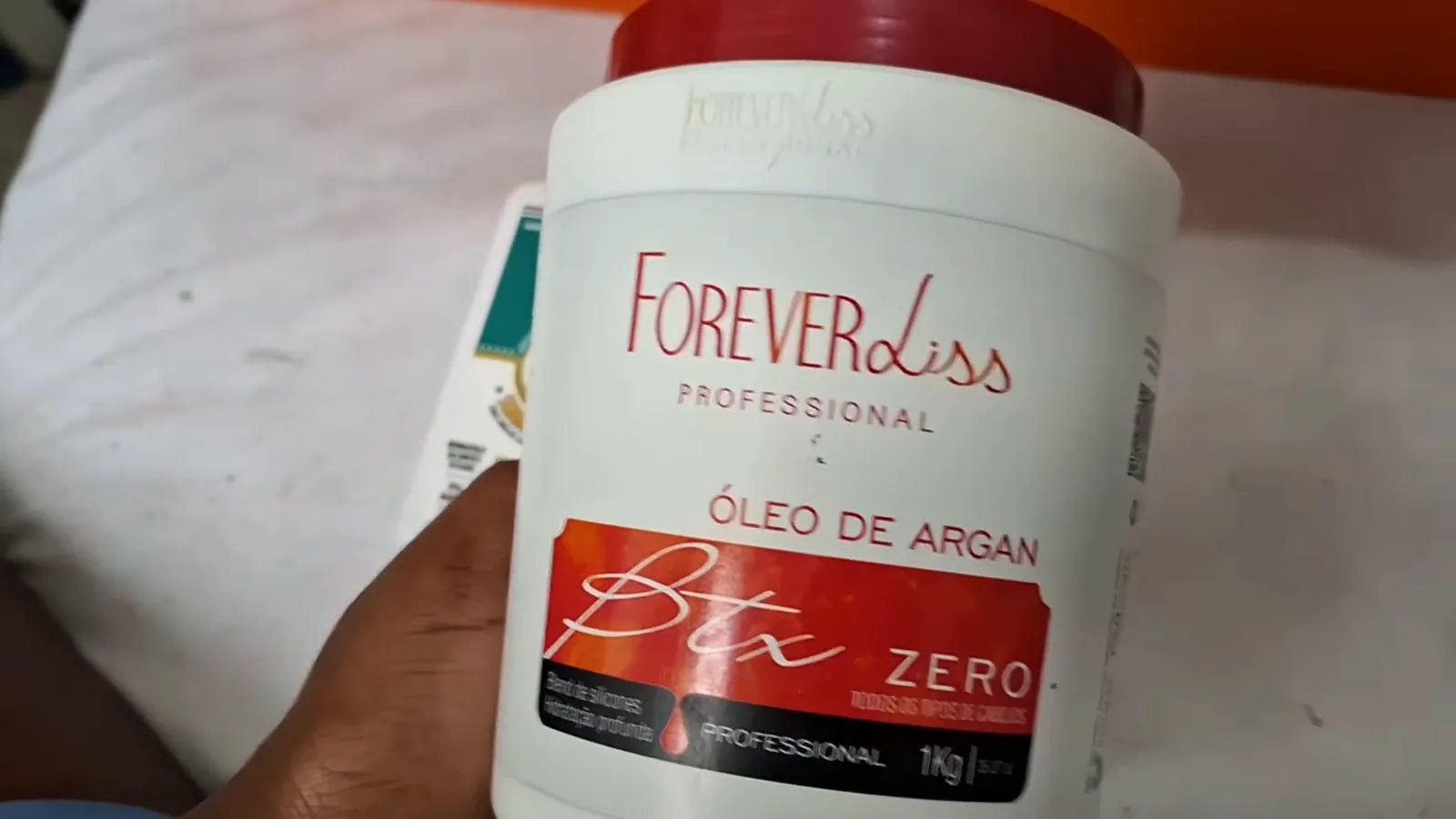 Pote de botox capilar Forever Liss Btx Zero Óleo de Argan
