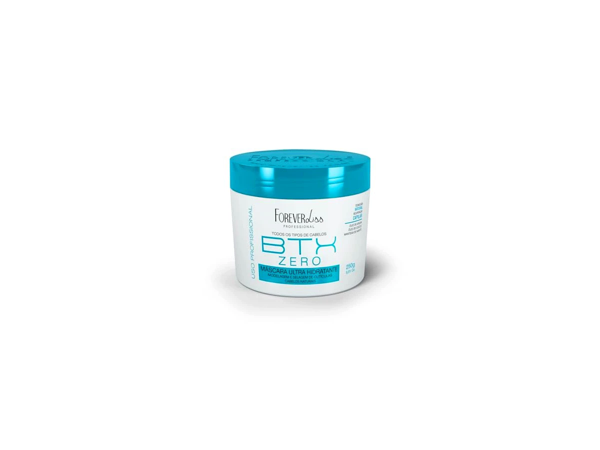 Botox capilar sem formol de hidratação e redução de volume 250g Forever Liss Professional Btx Zero Argan Oil