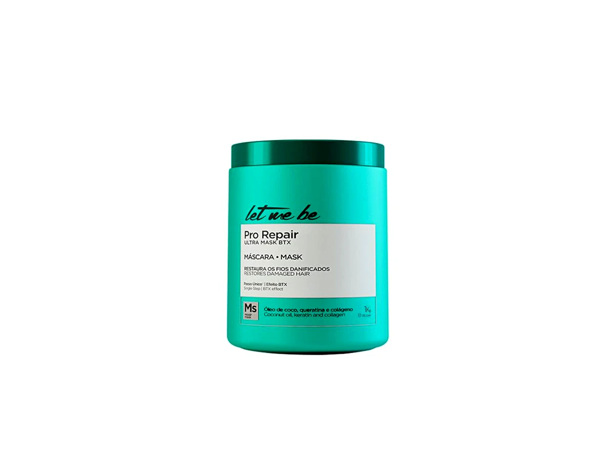 Botox capilar sem formol de reconstrução e nutrição 1000g Let Me Be Pro Repair Btx Ultra Mask