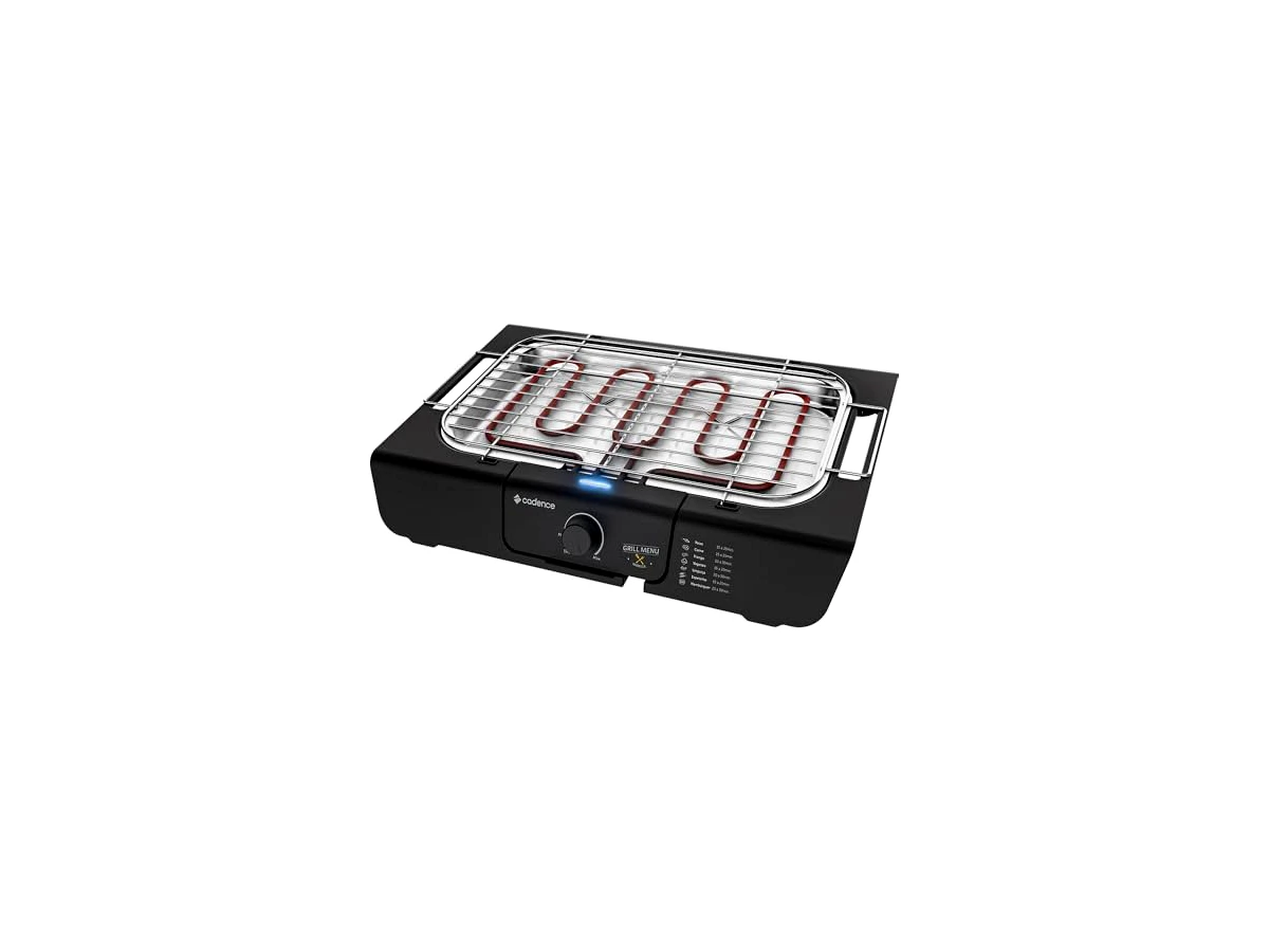 Churrasqueira elétrica 1800W Cadence Grill Menu GRL810