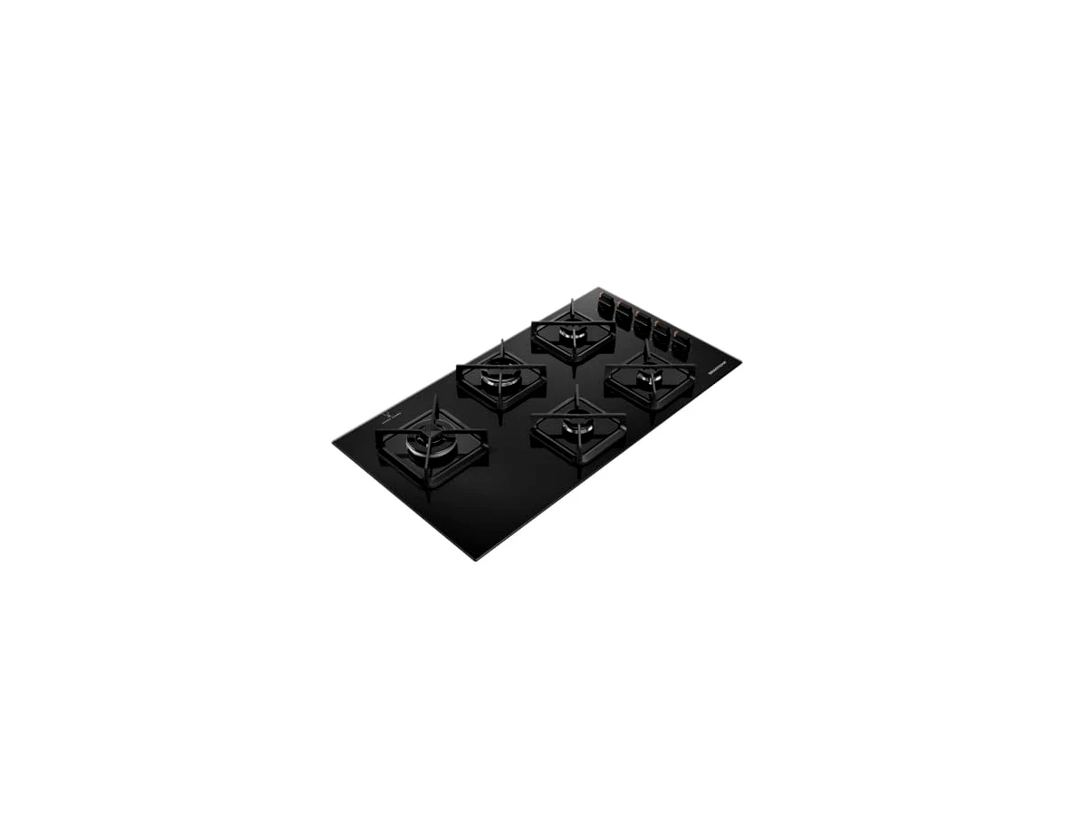 Cooktop 5 bocas a gás de vidro 10770W Brastemp BDS85AE
