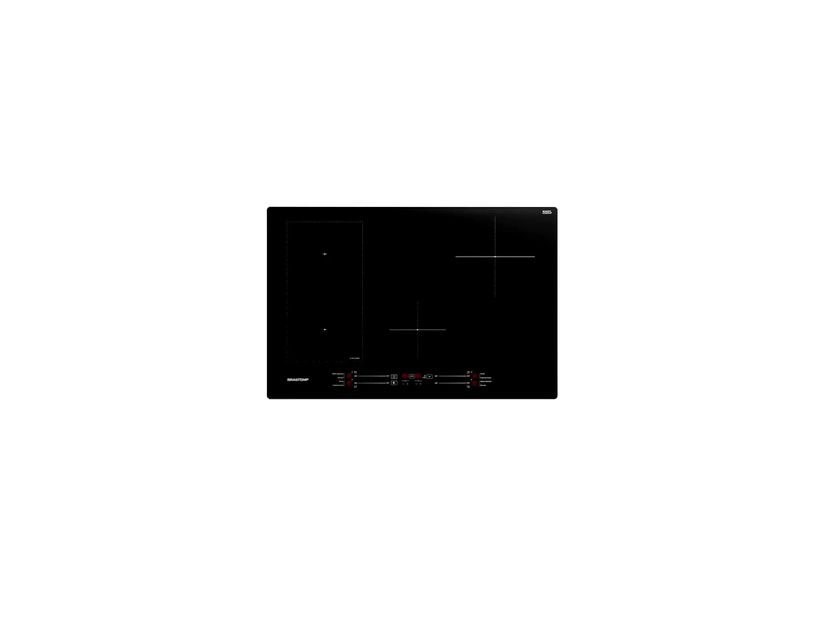 Cooktop de indução 4 bocas 7200W Brastemp Flexizone BDJ77BE