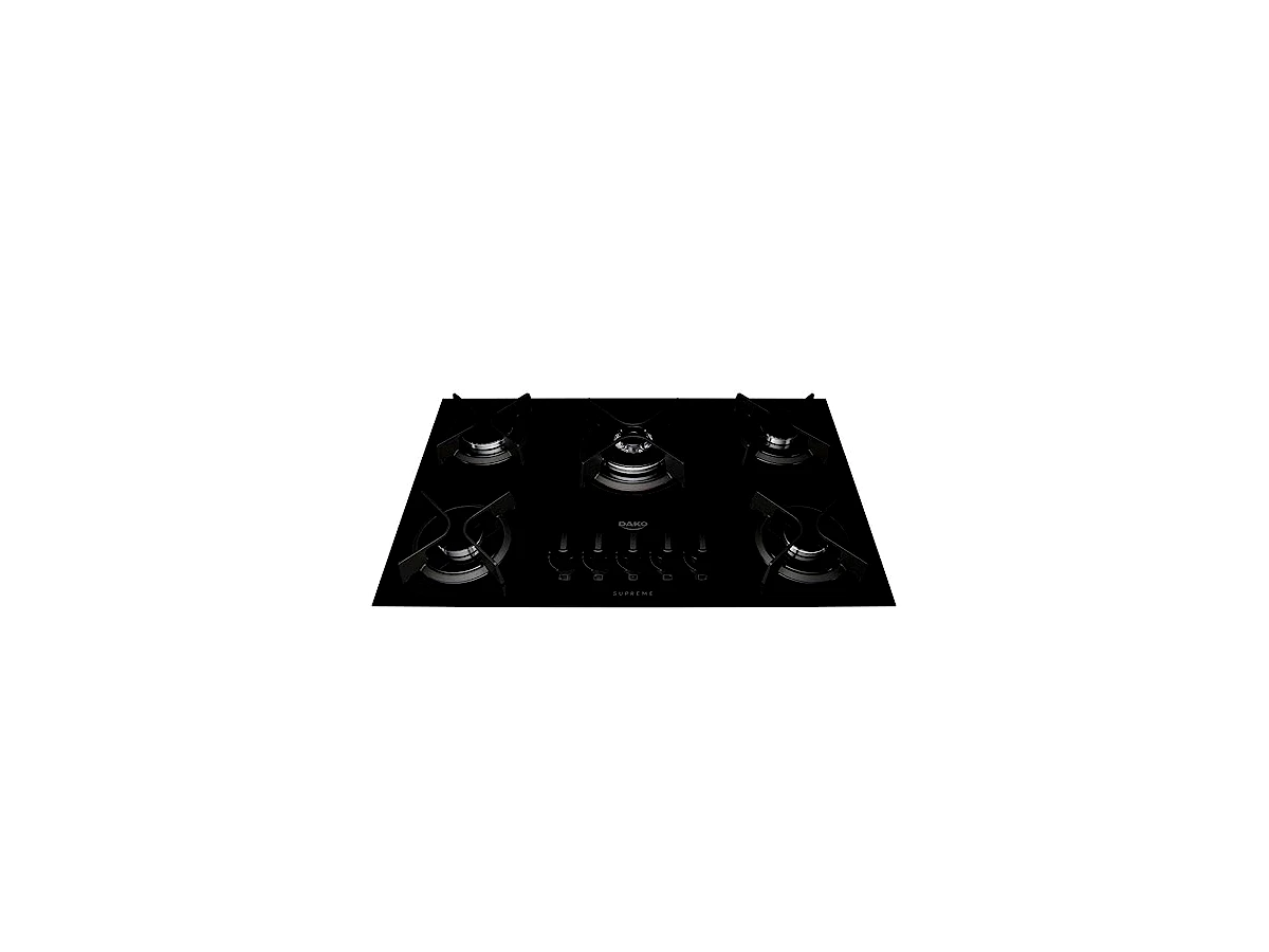 Cooktop a gás de vidro 5 bocas Dako Supreme