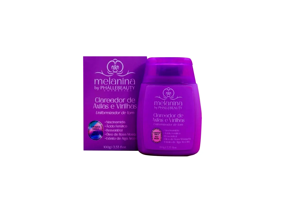 Creme clareador íntimo de virilha 100 g Phállebeauty Melanina Ácido Ferúlico e Niacinamida