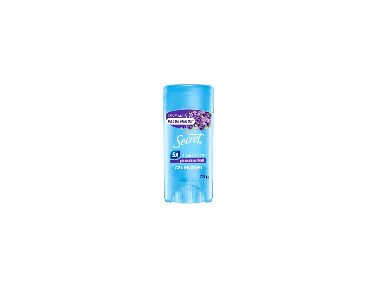 Desodorante feminino antitranspirante em gel 48h Secret Invisível Lavanda