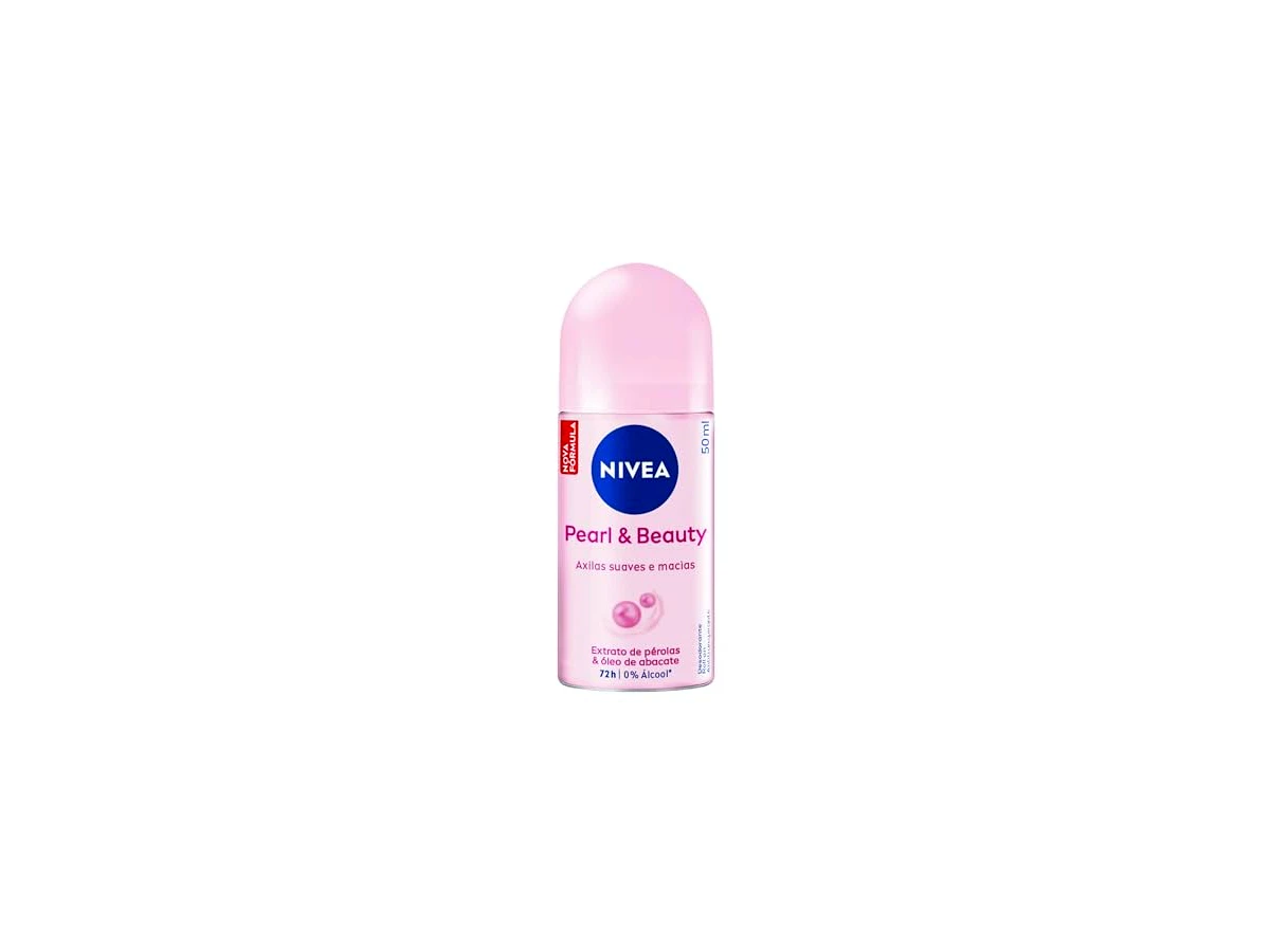 Desodorante feminino antitranspirante roll-on 72h NIVEA Pearl & Beauty