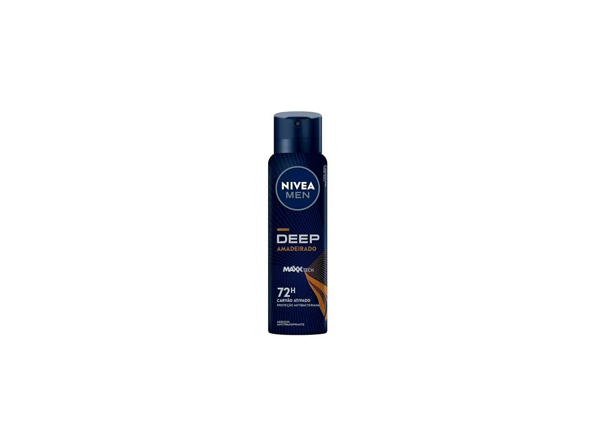 Desodorante Masculino Antitranspirante Aerossol 72h NIVEA MEN Deep Amadeirado