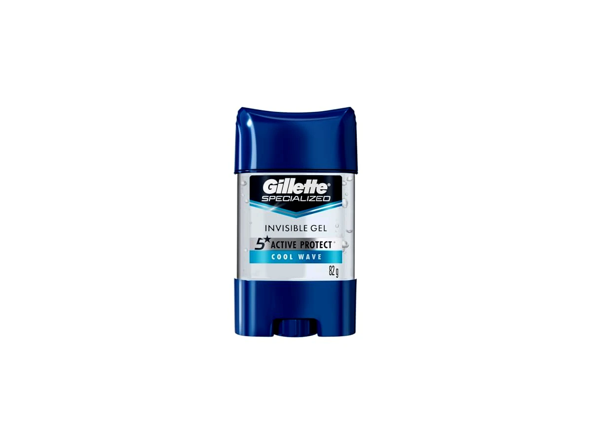 Desodorante Masculino Antitranspirante Gel 48h Gillette Clear Gel Cool Wave