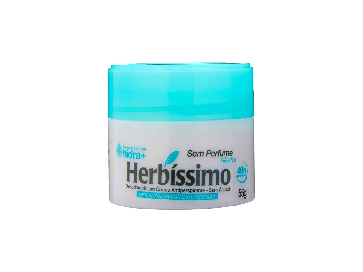 Desodorante antitranspirante em creme 55 g Herbíssimo Neutro