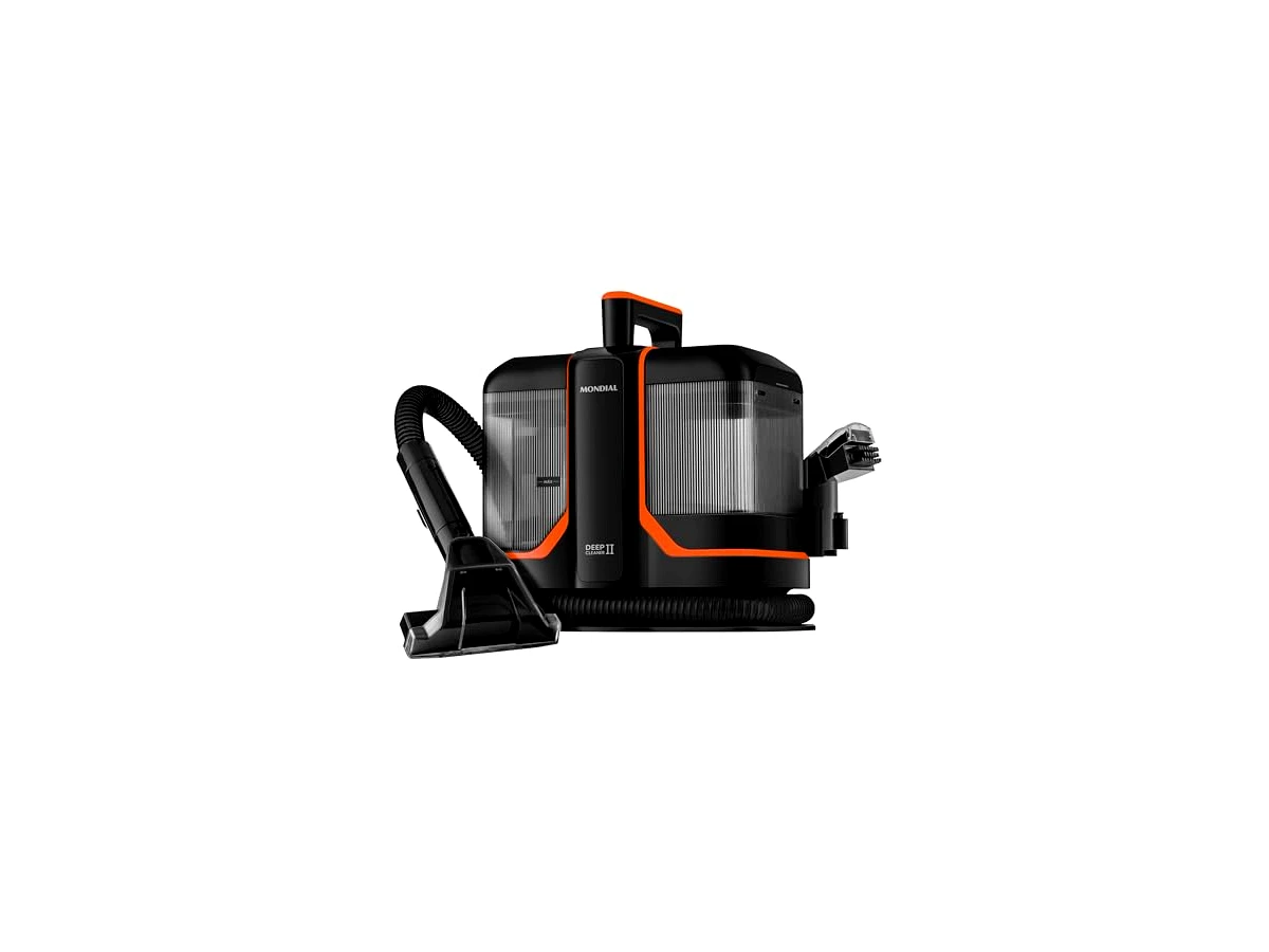 Mondial Deep Cleaner II EXP-02-O — extratora e higienizadora portátil, 1800W, 220V, preto e laranja