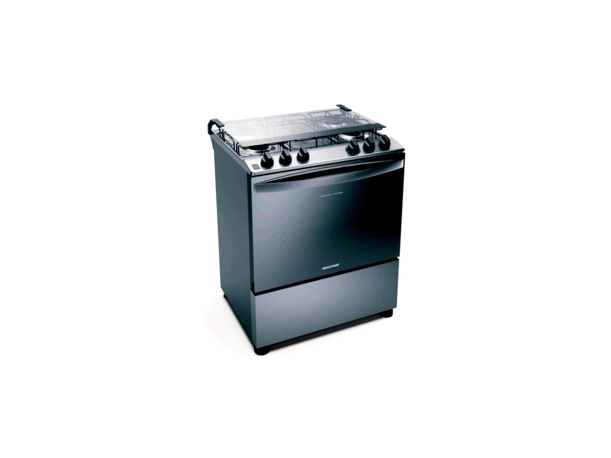 Fogão 5 bocas mesa de inox Brastemp BFS5NCR