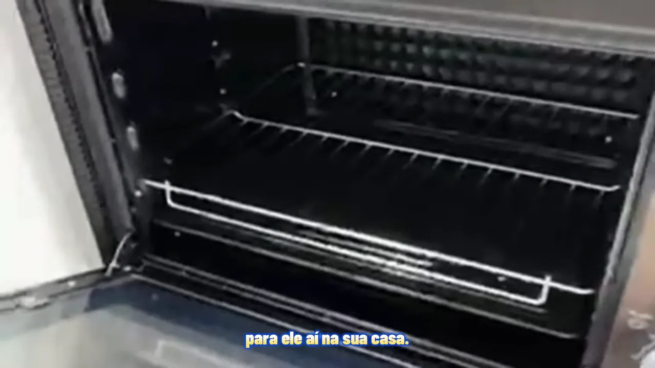 Abertura da porta e extensão da grelha do forno Philco