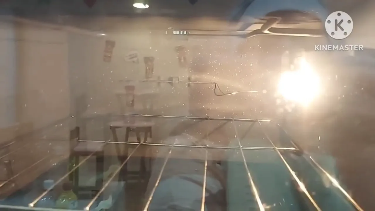 Iluminação interna em funcionamento na câmara do forno elétrico Fischer