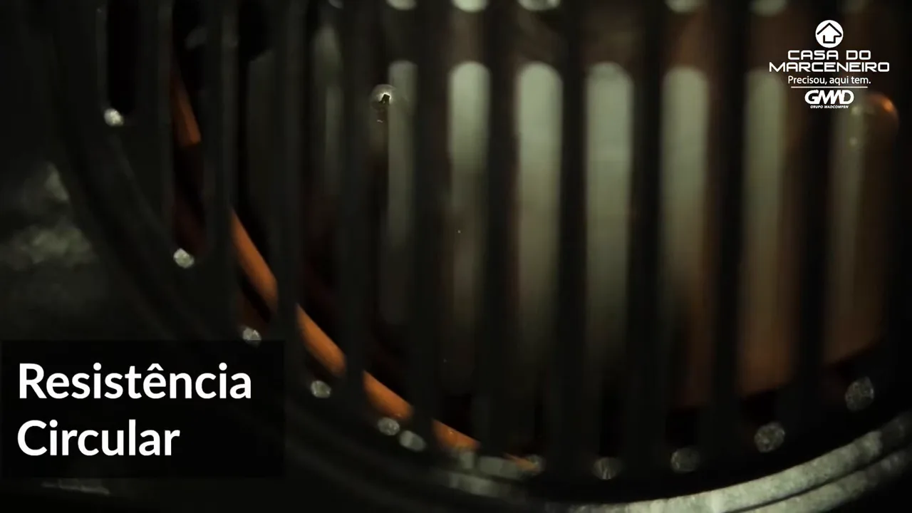 Turbina de convecção e iluminação interna em funcionamento contínuo