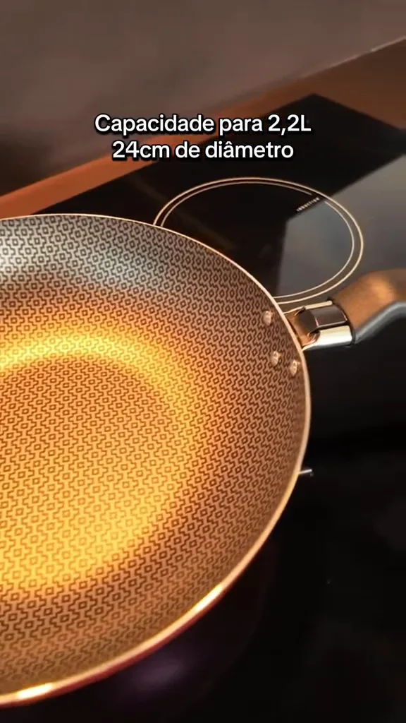 Estrutura funda e revestimento interno Starflon Max da frigideira Tramontina