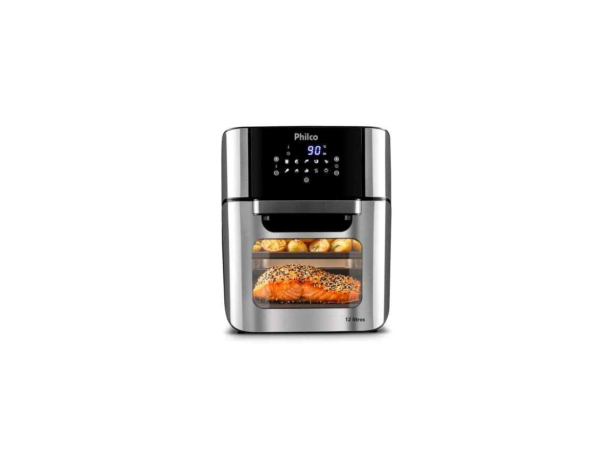 Fritadeira elétrica sem óleo 12 litros 1800W Philco Air Fry Oven PFR2200P