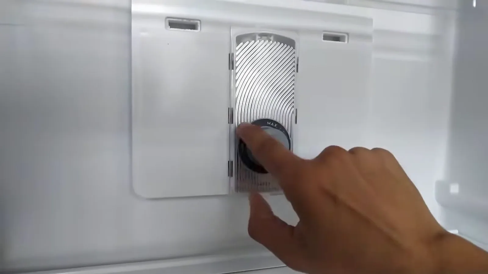 Manípulo de regulagem de temperatura e modo turbo do refrigerador