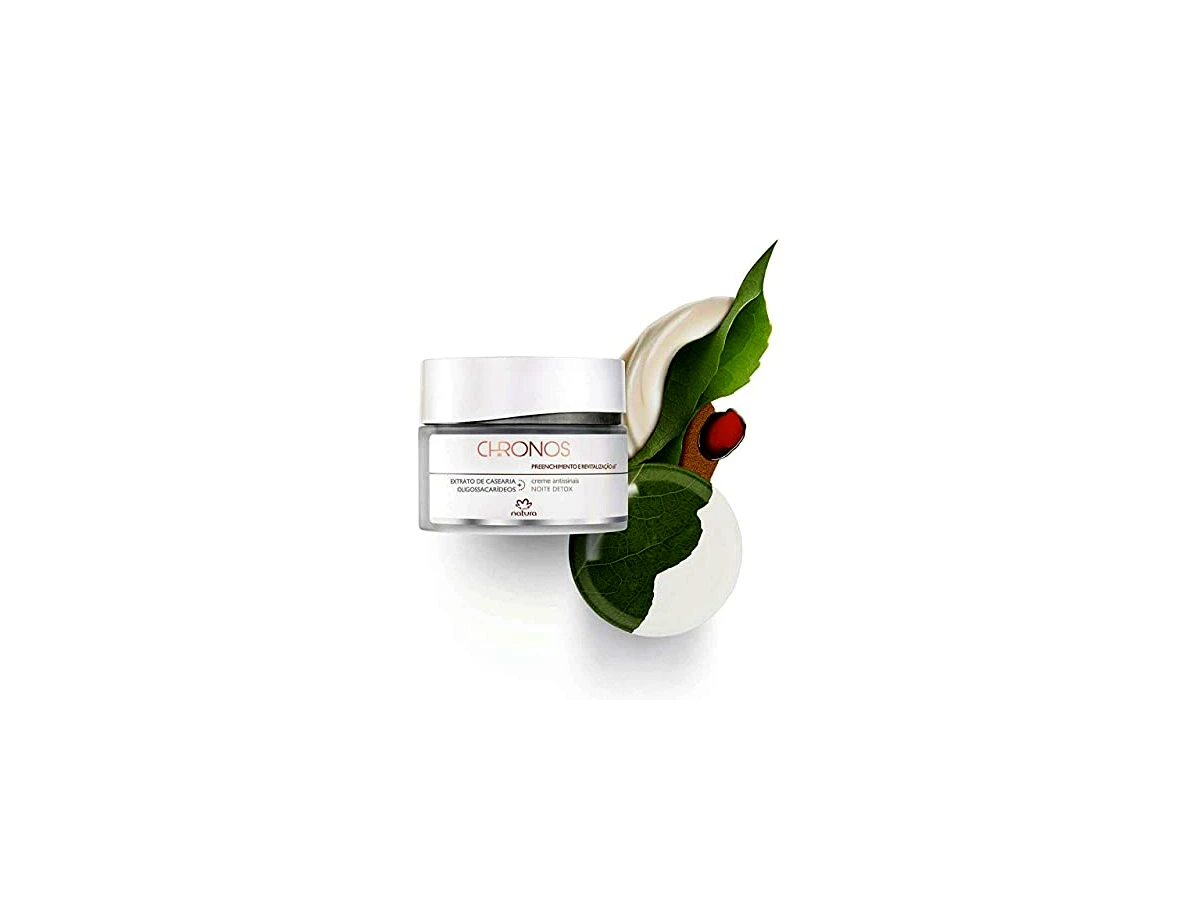 Creme hidratante facial antissinais 40g Natura Chronos Derma 60+ Noite