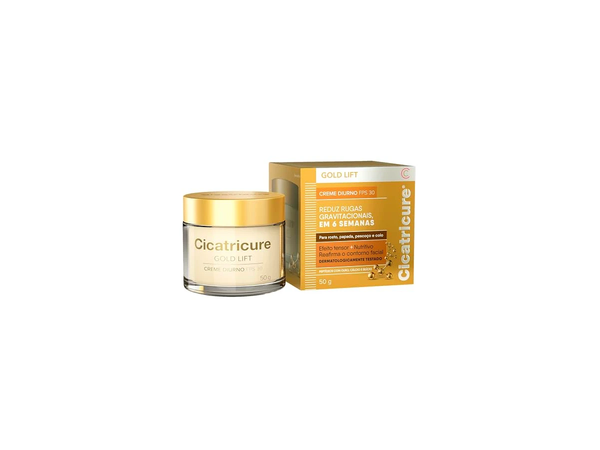 Creme hidratante facial antissinais 50g Cicatricure Gold Lift Diurno FPS 30