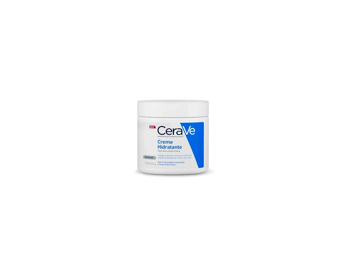 Creme hidratante facial e corporal restaurador 453g CeraVe Pele Seca a Extra Seca