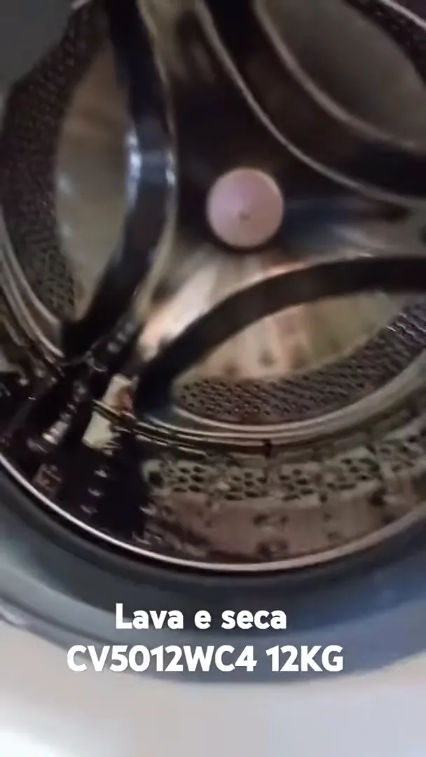 Tambor interno com aletas em aço inox da lava e seca