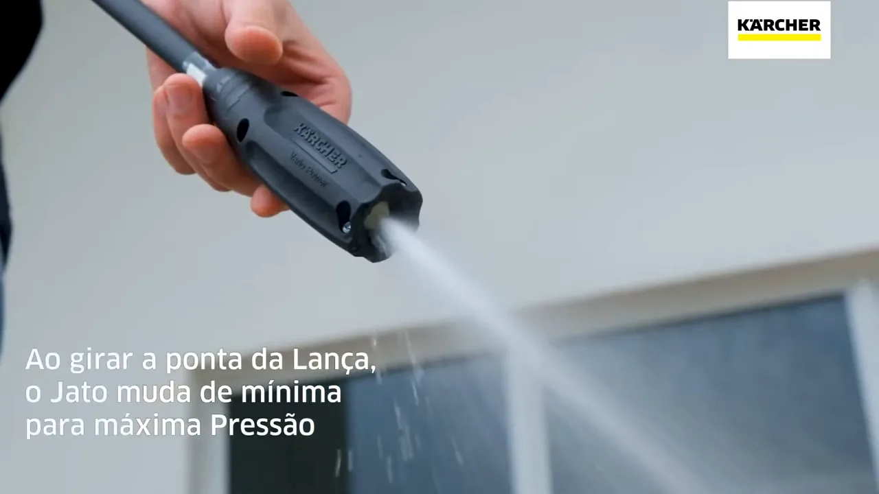 Tubeira Vario Power ajustando a pressão do jato contínuo