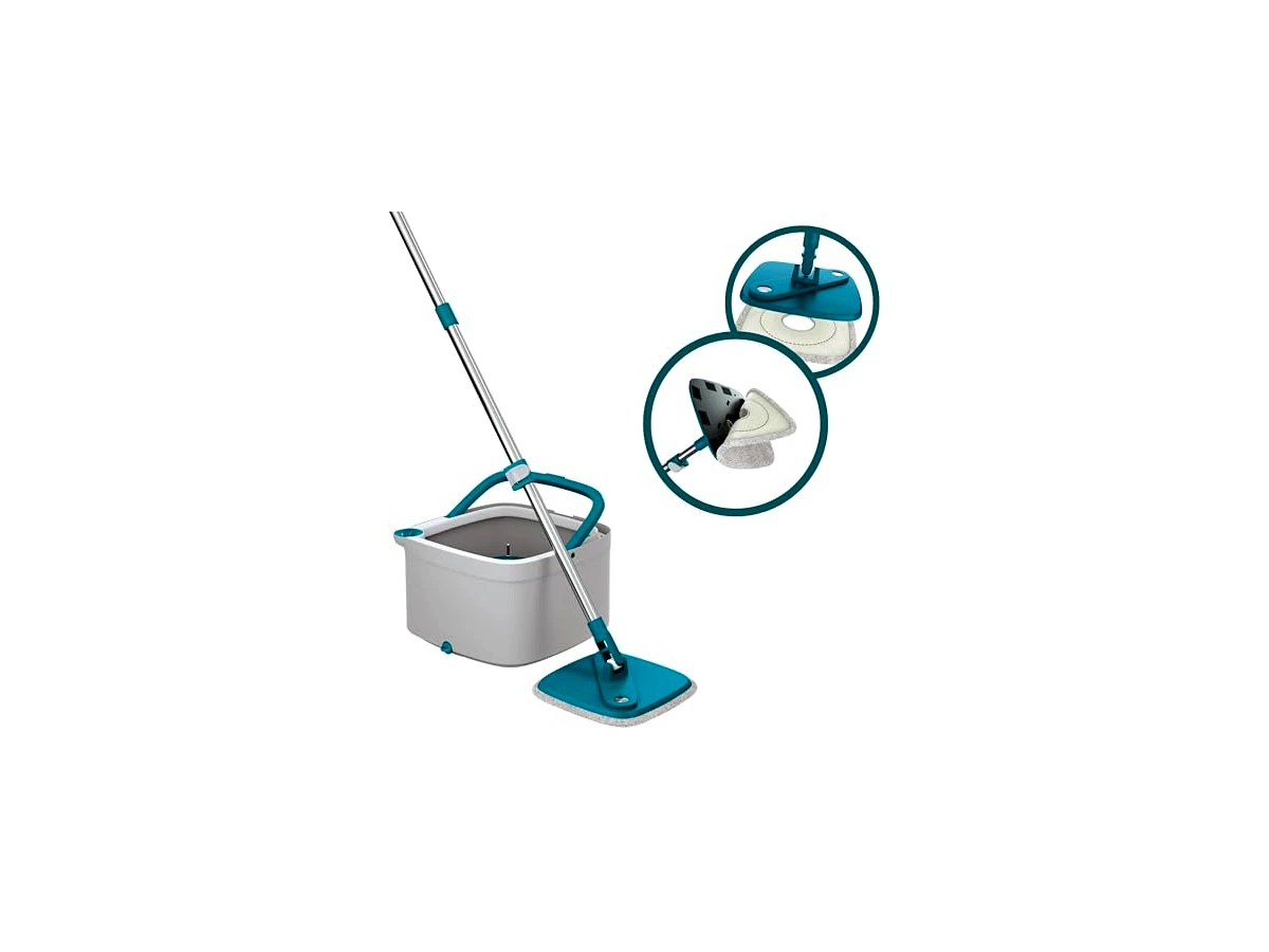 Mop giratório de plástico 3 litros Flash Limp Original Água Limpa