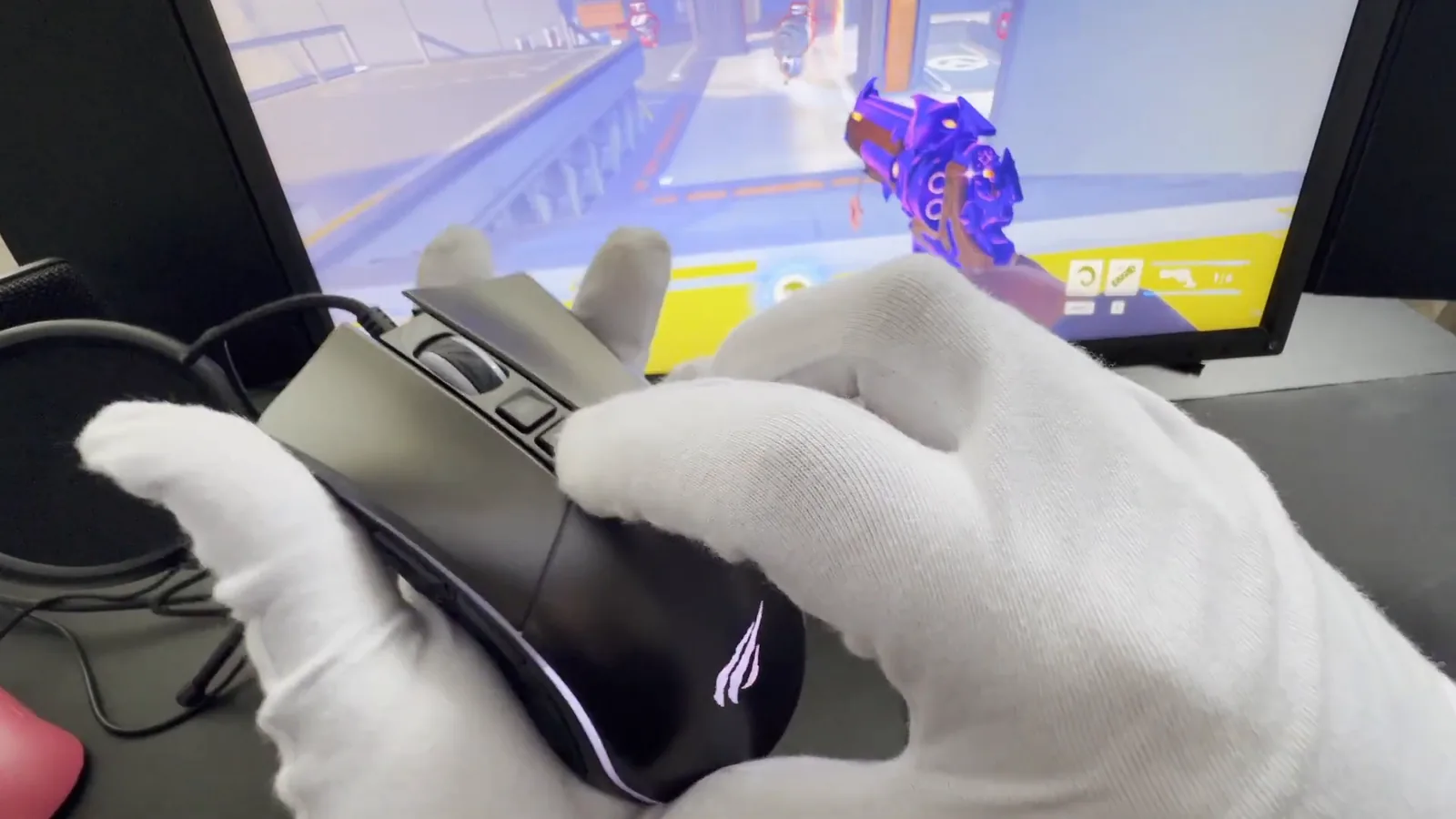 Troca de iluminação e botões superiores no mouse gamer Havit