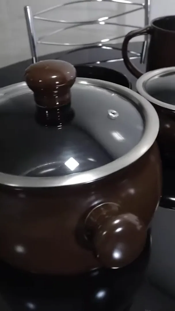 Caçarola Ceraflame Premiere Joy com tampa de vidro temperado e pomel cerâmico