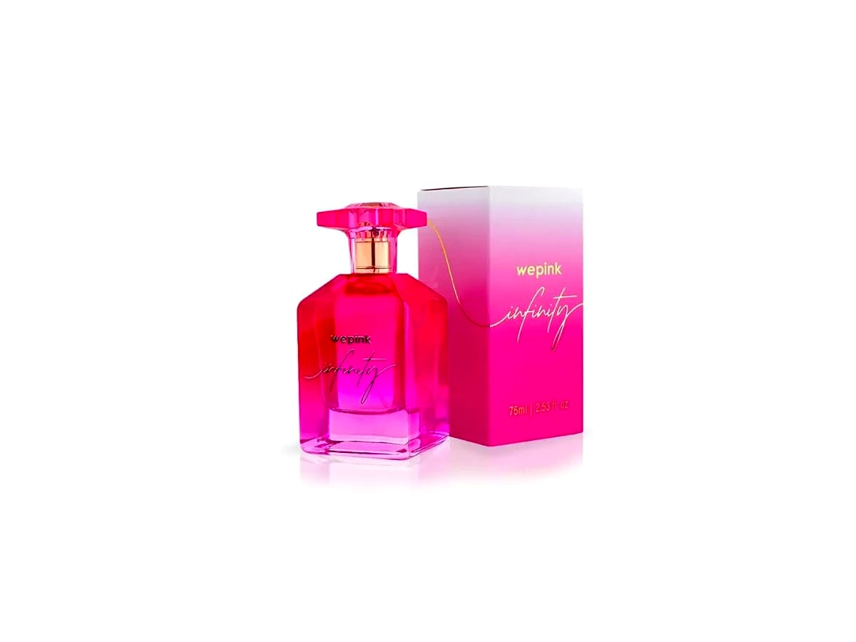 Perfume desodorante colônia floral amadeirado ambarado 75 ml Wepink Infinity