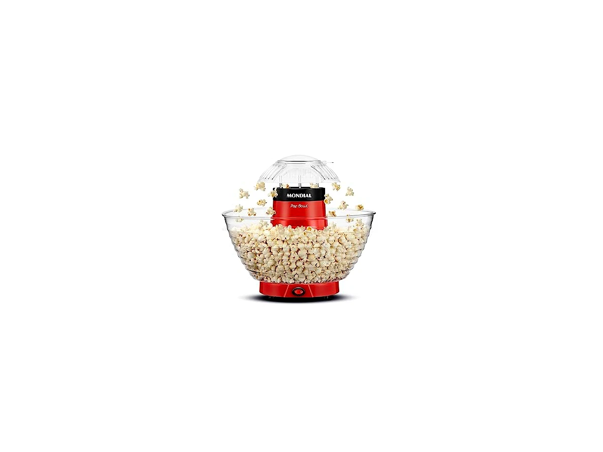 Pipoqueira elétrica sem óleo 1200W Mondial Pop Bowl PP-05