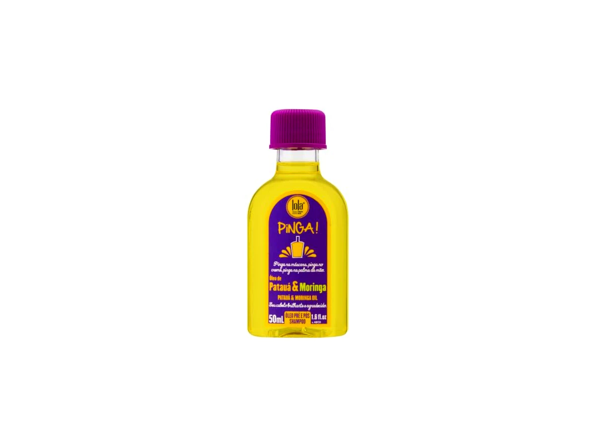 Pré-shampoo de umectação e nutrição 50 ml Lola Cosmetics Pinga! Patauá e Moringa