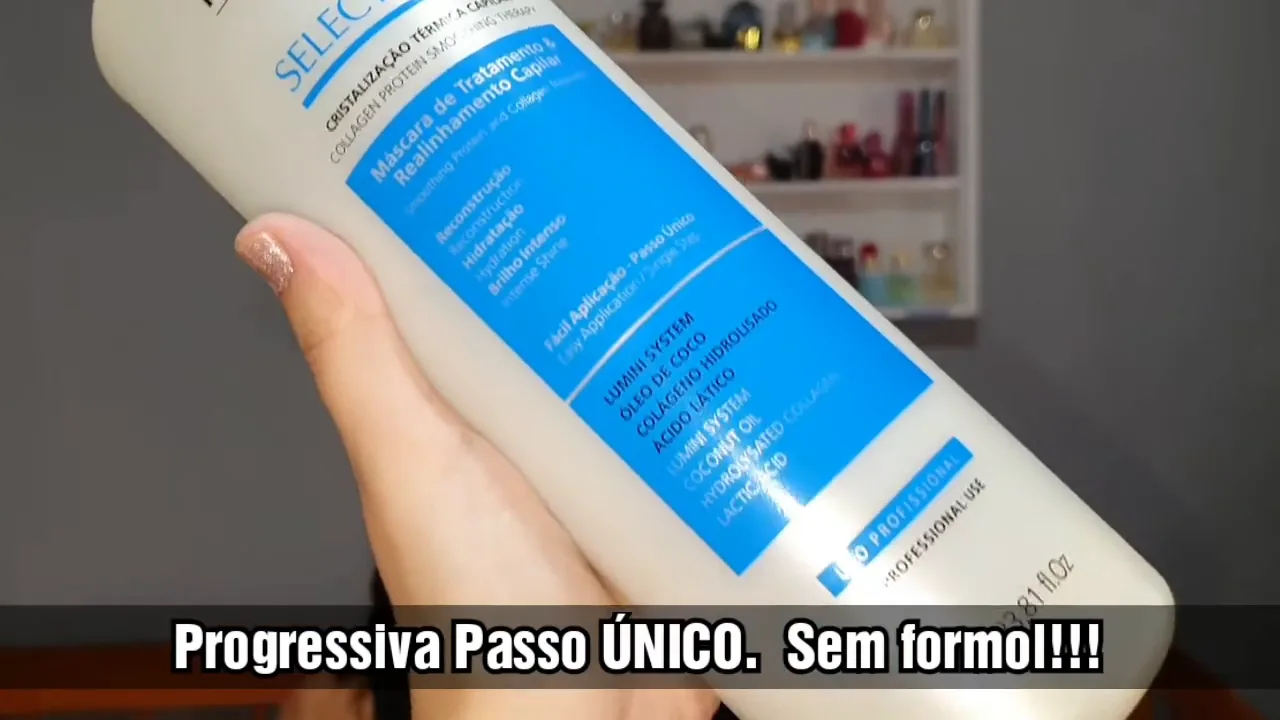 Embalagem da progressiva Prohall Select One destacando fórmula e ativos