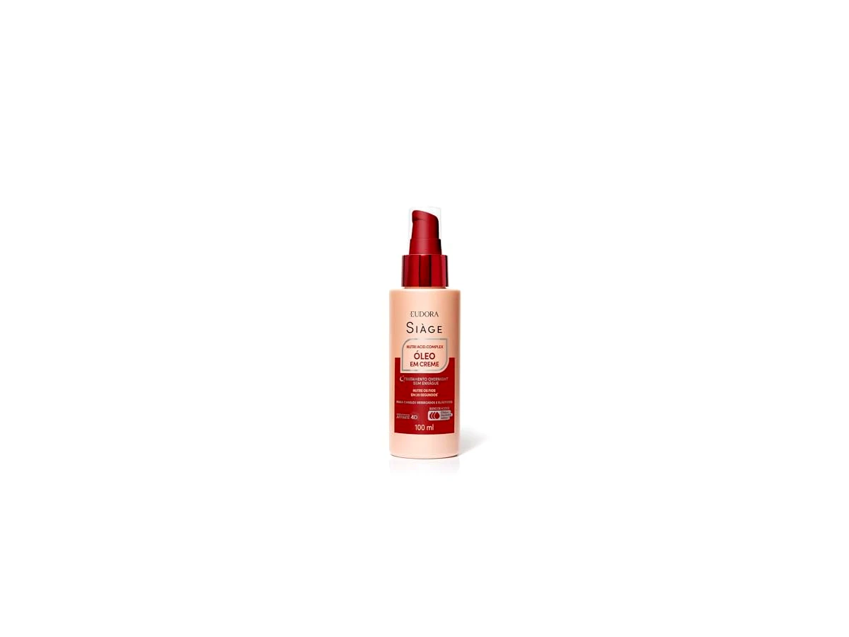 Óleo reparador de pontas 100 ml Eudora Siàge Nutri Acid.Complex Óleo em Creme