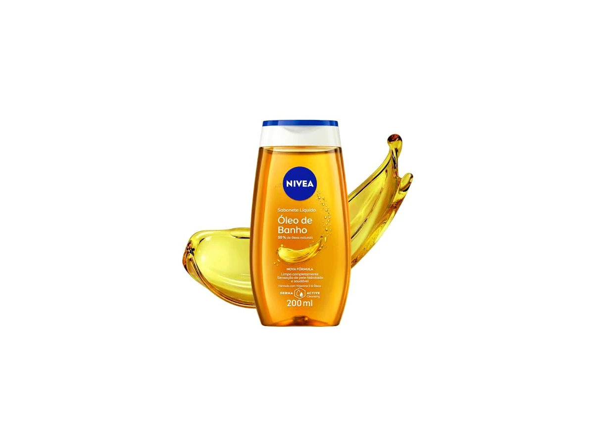 Sabonete líquido hidratante Nivea Natural Oil 200 ml.