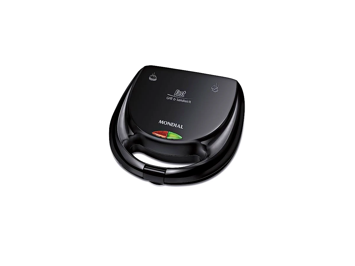 Sanduicheira Elétrica Antiaderente 750W Mondial Fast Grill e Sandwich S-12