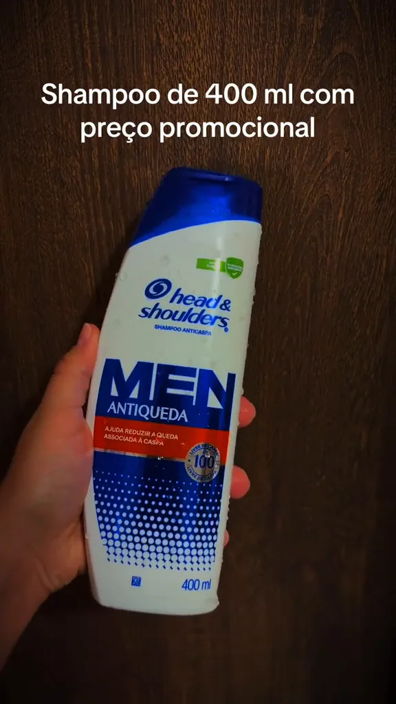 Embalagem de 400 ml do shampoo Head & Shoulders Men Antiqueda