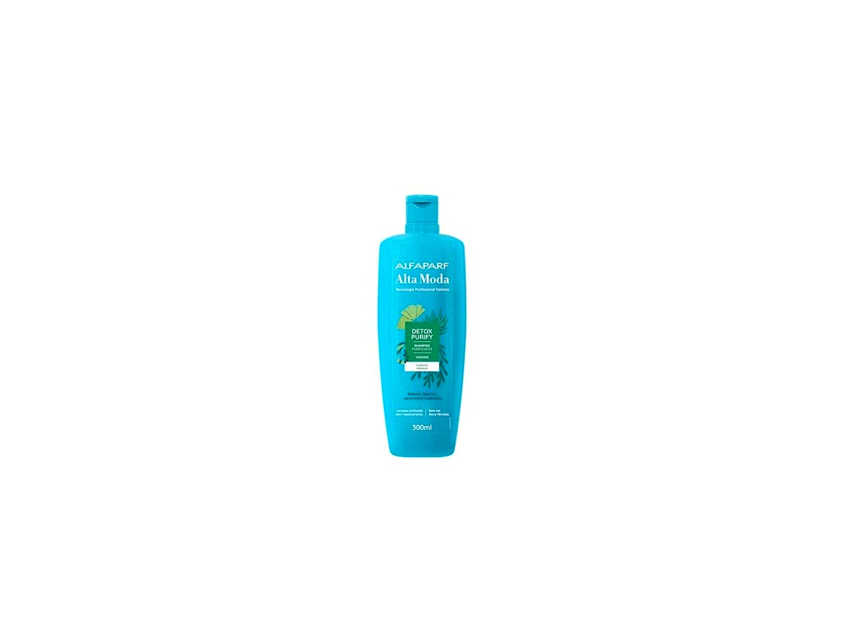 Shampoo antirresíduos detox de limpeza profunda 300 ml Alta Moda Detox Purify