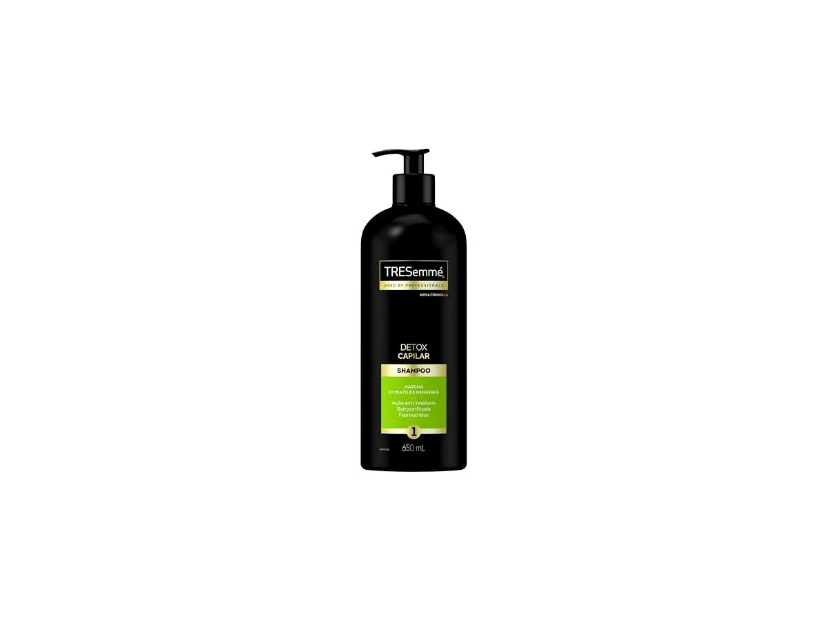 Shampoo antirresíduos detox de limpeza profunda 650 ml TRESemmé Detox Capilar