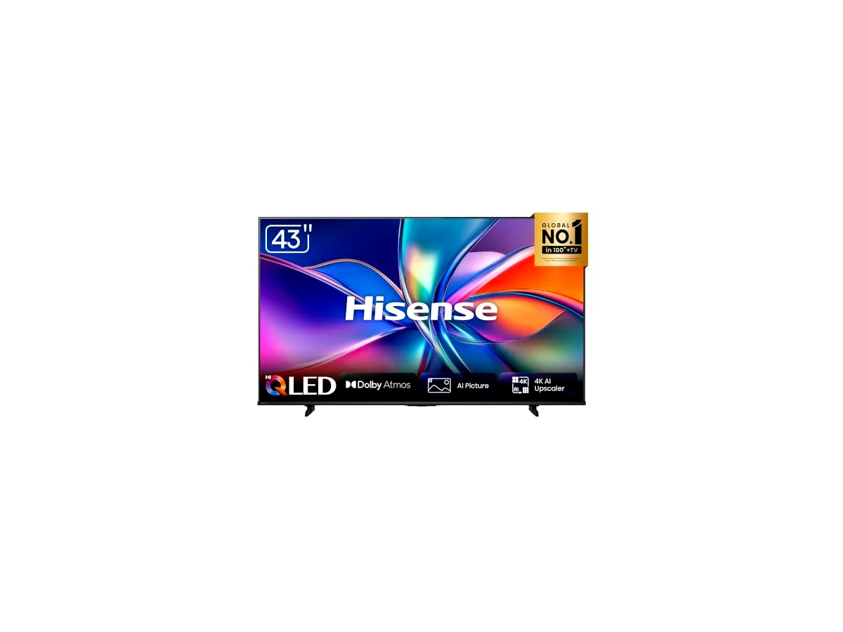 Smart TV 43 polegadas QLED 4K Hisense VIDAA Q6Q