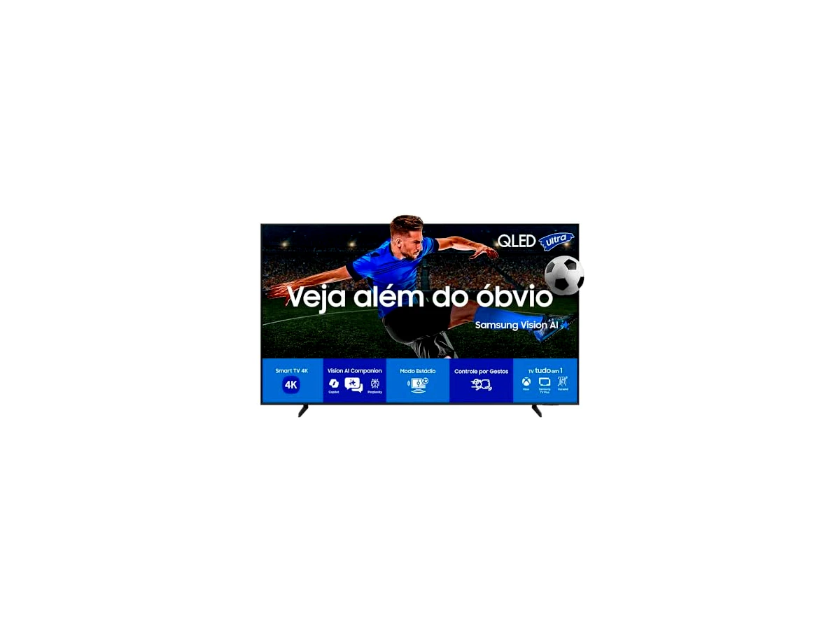 Smart TV 43 polegadas QLED 4K Samsung Vision AI QEF1